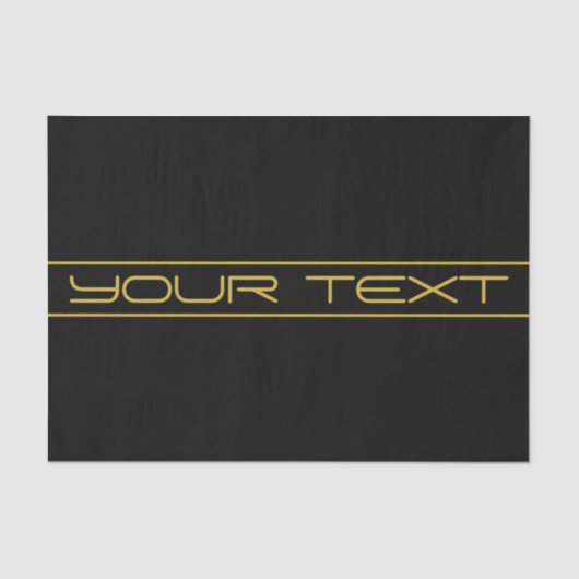 モダン編スタイリッシュ集金ゴールド文字とストライプ 薄葉紙 (正面)