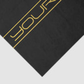 モダン編スタイリッシュ集金ゴールド文字とストライプ 薄葉紙 (詳細)