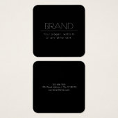 モダン編ミニマル集文字 | ブラック&ホワイト (正面&裏面)