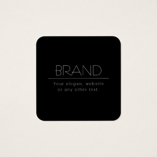 モダン編ミニマル集文字 | ブラック&ホワイト (正面)