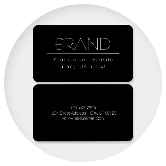 モダン編ミニマル集文字 | ブラック&ホワイト