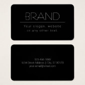 モダン編ミニマル集文字 | ブラック&ホワイト (正面&裏面)