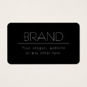 モダン編ミニマル集文字 | ブラック&ホワイト (正面)