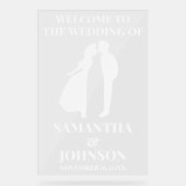 モダン編結婚集 アクリルサイン (正面)