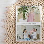 モダン編集可能シンプルメリークリスマス3枚の写真 シーズンカード