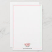 モダン編集可能パステルwatermonモノグラム名 便箋 (正面/裏面)