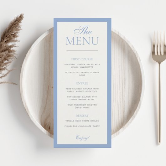 モダン縁どエレガンス結婚のメニュー メニュー