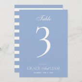 モダン縁どエレガ結婚ンスのテーブル番号 招待状 (正面/裏面)