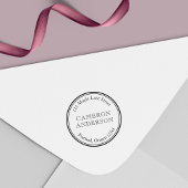 モダン縁どクラシック名差出人住所 セルフインキングスタンプ