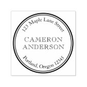 モダン縁どクラシック名差出人住所 セルフインキングスタンプ (デザイン)