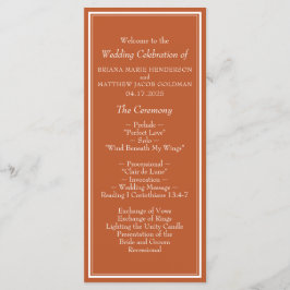 モダン縁どミニマリスト結婚テラコッタ プログラム