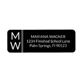 モダン縁どミニマル黒ラベル ラベル (正面)