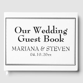 モダン縁どミニマル ゲストブック