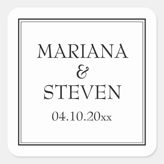 モダン縁どミニマル スクエアシール (正面)