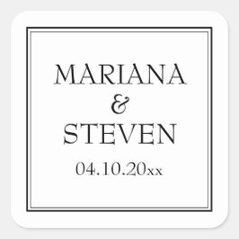 モダン縁どミニマル スクエアシール