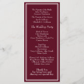 モダン縁どミニマ結婚リスト プログラム (裏面)