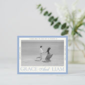 モダン縁ど救エレガンス写真日付はがき 案内ポストカード (スタンド正面)