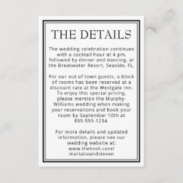 モダン縁ど白黒 エンクロージャーカード