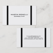 モダン縁ど白黒 名刺 (正面/裏面)