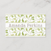 モダン縁ど葉名札 名刺 (正面)