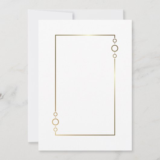 モダン縁ど40歳の誕生日パーティー 招待状 (裏面)