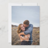 モダン縦2写真ウェディング招待状 招待状 (裏面)