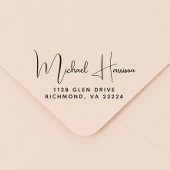 モダン署名スクリプト差出人住所 セルフインキングスタンプ