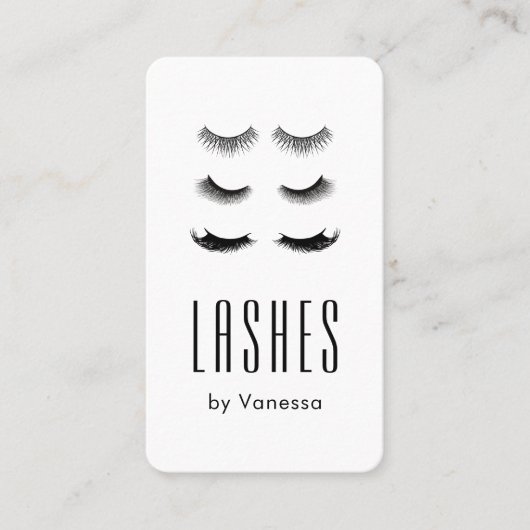 モダン美しいまぶしサロンQrコード名刺 名刺 (正面)