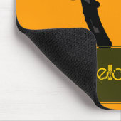 モダン美しいオレンジサロン マウスパッド (コーナー)