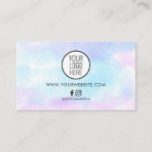 モダン美しいサロンロイヤリティカード（ロゴ付き） 名刺 (裏面)