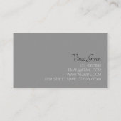 モダン美しいサロン&スパ 名刺 (裏面)