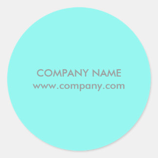モダン美しいシンプルサロンアクアブルーターコイズ ラウンドシール