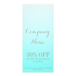 モダン美しいシンプルサロンアクアブルーターコイズ ラックカード