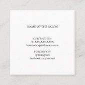 モダン美しいシンプルサロンサンキュークーポンサンキュークーポン 割引カード (裏面)