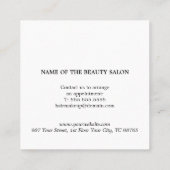 モダン美しいシンプルサロンサンキュークーポンサンキュークーポン 割引カード (裏面)