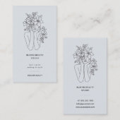 モダン美しいスタジオ美容師 名刺 (正面/裏面)