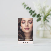 モダン美しい化粧サロン 名刺 (スタンド正面)