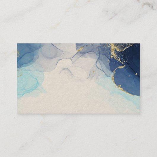 モダン美しい美容師サロン化粧布 名刺 (裏面)