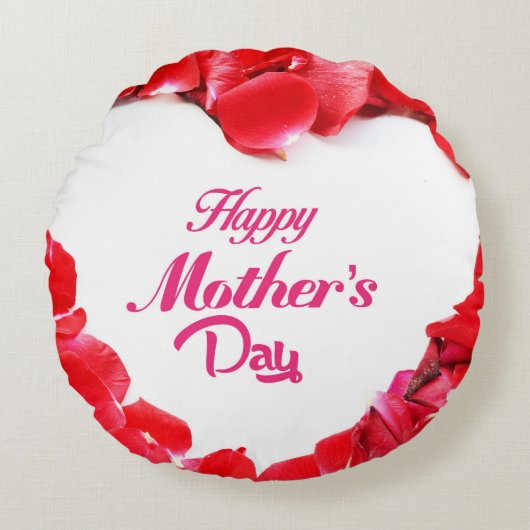 モダン美しい開花 ラウンドクッション (正面)