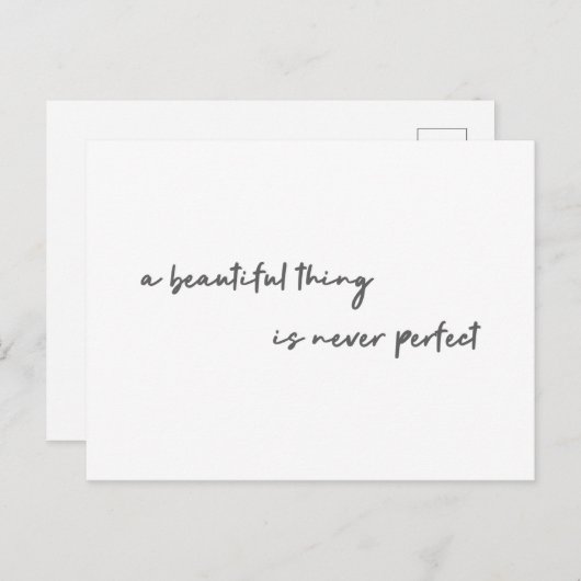 モダン美しい | 美しいものは完璧ではない ポストカード (正面/裏面)