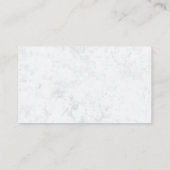 モダン美容師はさみバラ金ゴールド大理石 名刺 (裏面)