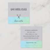 モダン美容師アポイントメント 予約カード (正面/裏面)