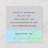 モダン美容師アポイントメント 予約カード (裏面)