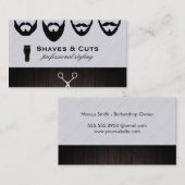 モダン美容師アポイントメント 予約カード (正面/裏面)