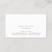 モダン美容師エレガントバラ金ゴールドシーケンシンコーム 名刺 (裏面)