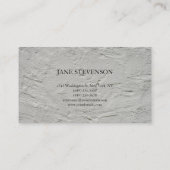 モダン美容師グレーウォールデザインプロフェッショナル 名刺 (裏面)