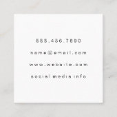 モダン美容師ツール スクエア名刺 (裏面)