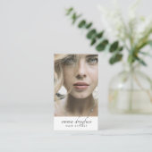 モダン美容師プロフェッショナル写真 名刺 (スタンド正面)