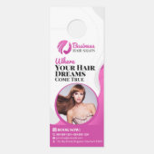 モダン美容師メイクアップアーティストサービスサロン ドアノブサイン (正面)