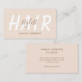 モダン美容師光赤面 名刺 (正面/裏面)